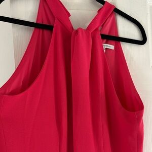 Julia Jordan Vibrant Pink Halter Dress
